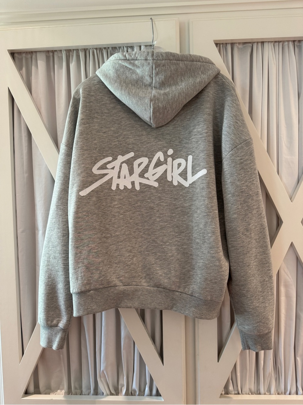 Subdued Grey STARGIRL Sweatshirt Hoodie - Size Small
